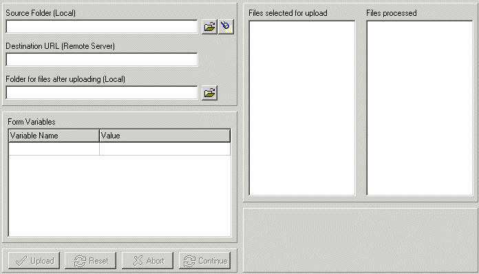 ActiveX control to upload batches of files to a server by an HTTP post.