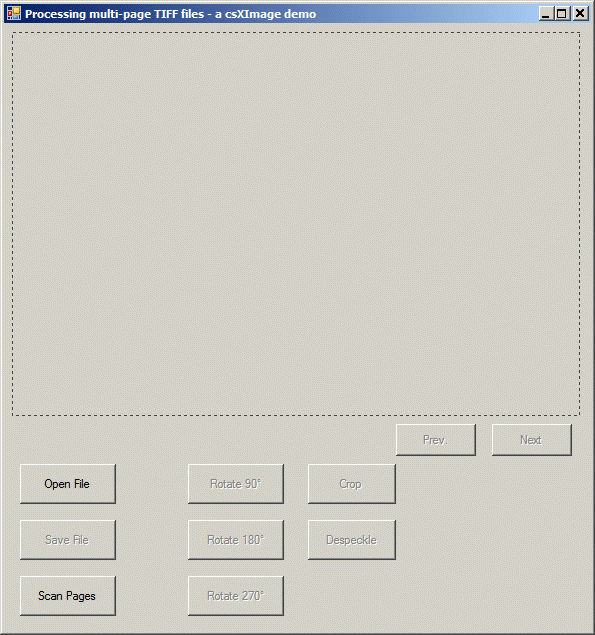 VB.NET project to view and edit multipage TIFF images