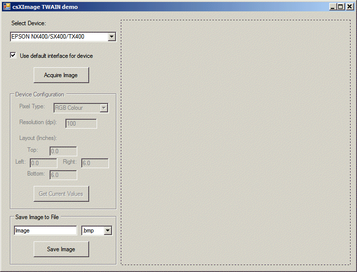 ActiveX Twain example for C#